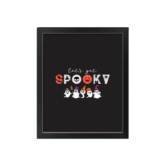 Get Spooky Black Framed Print Wall Art